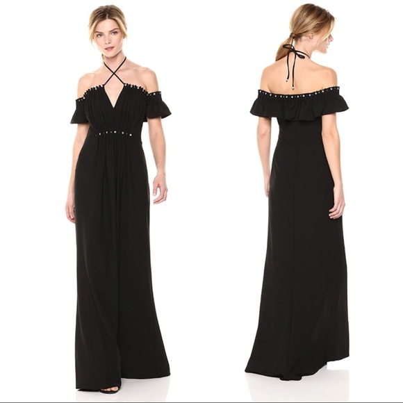 NWT ZAC Zac Posen Claudine Off-the-Shoulder Gown - Picture 1 of 6